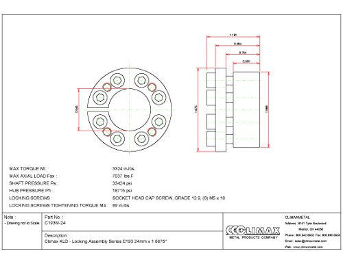 Climax Metals C193M-24 Series 193 Locking Assembly, Steel, 0.94