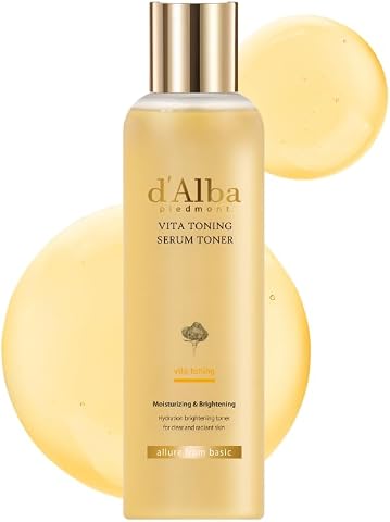 d'alba Piedmont Tonificador de suero de trufa blanca Vita tonificador, efecto de piel vítrea con doble vitamina, cuidado hidratante facial (180 ml)