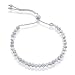 Beaux Bijoux 925 Sterling Silver Diamond-Cut MoonBeads Italian Adjustable Bolo Bracelet