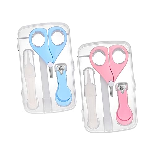 HAPINARY Infant Nail Scissors Set Baby Grooming Kit Nail Clipper Set for Boys and Girls