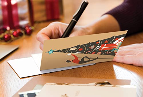 Better-Office-Products-Christmas-Holiday-Greeting-Card-Set-100-Pack-4-x-6-Inch-12-Assorted-Custom-Illustrative-Designs-Blank-Inside-Complete-with-Envelopes-100-Christmas-Cards-Set