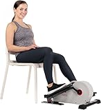 Sunny Health & Fitness Fully Assembled Magnetic Under Desk Elliptical Peddler, Versatile Compact Home Office Workout Equipment, Portable Foot & Leg Pedal Exerciser