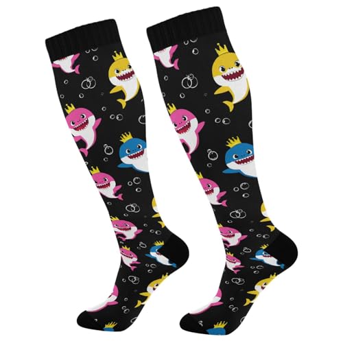 Image of Wusikd Cats Compression Socks for Women and Men Circulation Cute Long Socks for Athletic Running 1