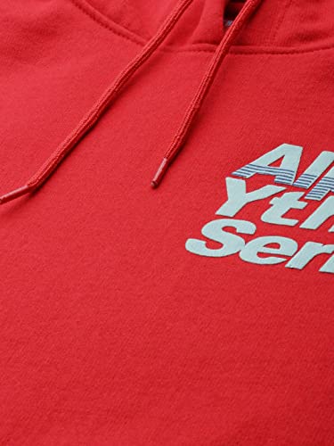 Image of The Indian Garage Co Men Regular Fit Typography Overhead Hooded Sweatshirt