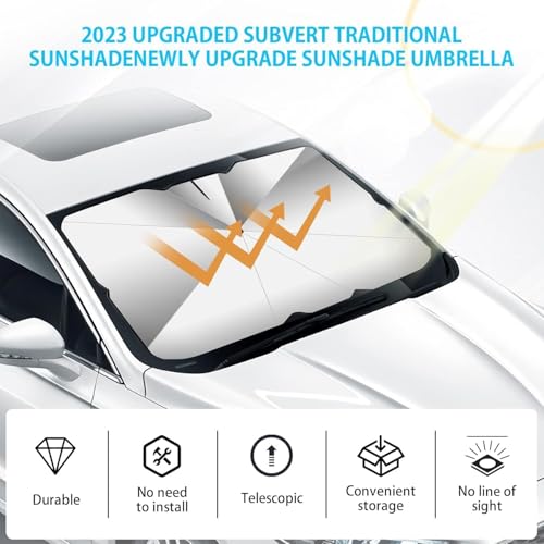 Pare-soleil parapluie pour BMW X7 G07 2019-2022 protection pare-brise avant pliable - 5