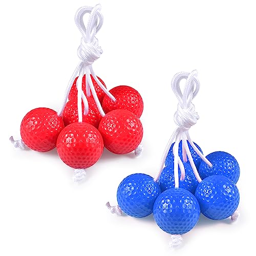 6 Paar Leiter-Golfbälle, Trainingsbälle für Wurfspiele und Outdoor Games