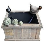 DER WASSERSPEIER in Form einer Ente verbessert die Wasserqualität und bietet eine beruhigende Atmosphäre. Ideal für Balkon, Terrasse und Garten, um Oase zu schaffen