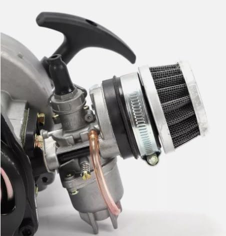 49CC 2 Stroke Engine Motor Pull Start Engine Starter Motor for Pocket Bike Mini Quad Bike Scooter ATV, Engine Motor Replacement Kits (US Stock)