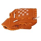 PVC Brown Baseball Pitcher Mitt, Sport Baseball Gloves for Training, Lightweight Durable Catching Glove with Comfort Fit for Children and Adults, Outdoor Throwing (10.5 Inch)