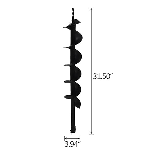 Miniatura 3 de Broca de taladro de tierra de 8 pulgadas, broca de flores para plantas de jardín, maceta rápida, compatible con poste de gas, excavadora de agujeros