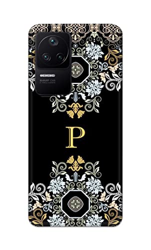 Image of Printed Hard Back Cover Case for Mi Poco F4 5G Back Cover (Alphabet P) -1803