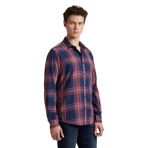 Image of Pepe Jeans Men's Regular Fit Full Sleeve Checkered Cotton Casual Shirt | Check Shirt for Man | Smart & Stylish | Multiple Styles | Mens Casual Shirts