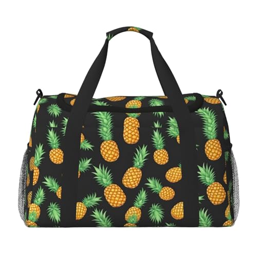 Sac de voyage imprimé ananas léger pour éviter l'encombrement en déplacement