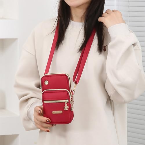 Women's Vertical Three-layer Shoulder Crossbody Bag Versatile Retro Handbag Colors Can be Selected2