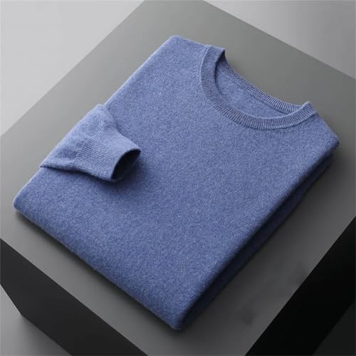 Wool Men's Sweater O-Neck Knitted Long-Sleeved Men's Pullover Basic Solid Color Casual top3