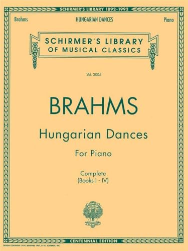 Hungarian Dances: Schirmer Library of Classics Volume 2005 Piano Solo (Schirmer's Library of Musical Classics)