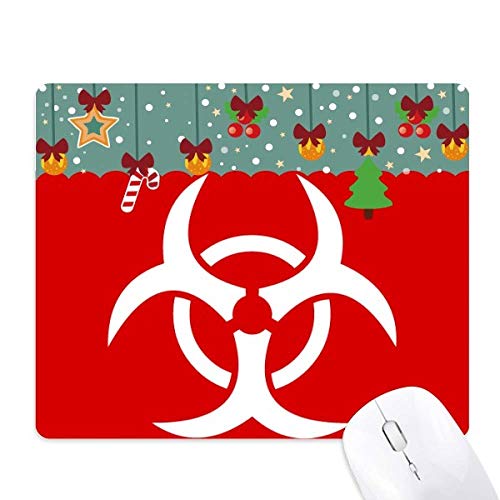 Tapis de Noël en caoutchouc rouge d'avertissement pour gâter vos proches