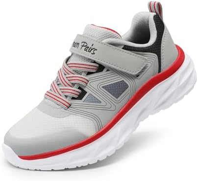 DREAM PAIRS Boys Girls Running Shoes Kids Tennis Shoes Sneakers with Hook and Loop Athletic Shoes for Little Kid/Big Kid
