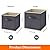Lifewit Storage Cubes, Foldable Decorative Fabric Storage Baskets for Organizing Home Organizers with Handles for Shelves, Closet, 13 Inch Bins, 36L Gray, 6 Packs