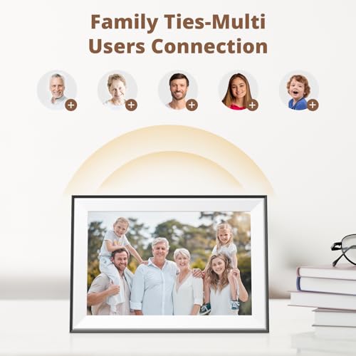 Image of Dragon Touch 10.1'' WiFi Digital Picture Frame - HD IPS Touch Screen Digital Photo Frame Display, Auto-Rotate, Share Photos /Videos Instantly via Free App Best Gifts for Birthday, Wedding, Mom，2 Pack