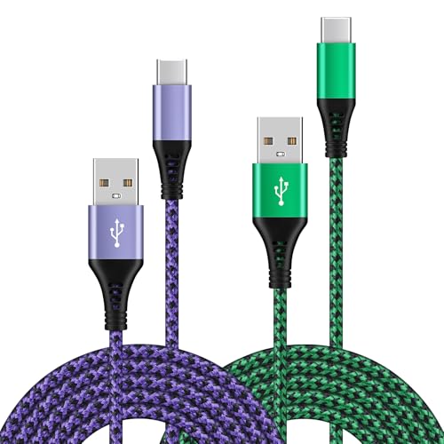 USB C Charger Cable, 2Pack 1.6FT+3FT Samsung Phone Charger Cable Fast Charge, Type C Cable Charging Lead for Samsung Galaxy S25 S24 S23 S22 S21 A16 A15 A14 A13 A12 A22 A55 A54 Z Flip 6, Huawei, Xiaomi