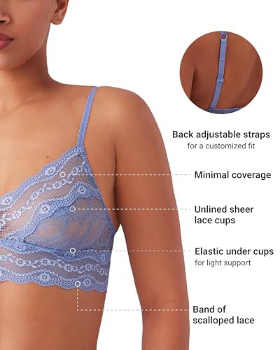 Image of b.tempt'd by Wacoal Women's Lace Kiss Sheer Unlined Wire Free Bralette, 910182