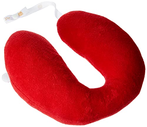 Protetor de Pescoço Listrados Baby, Zip, vermelho