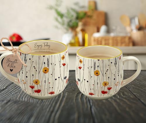 Taza de café cerámica inspiradora, 18 onzas miniatura 4