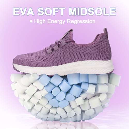Image of Wide Toe Box Shoes Women Non-Slip Wide Width Sneakers Ultra Light Extra Wide Road Running Shoes for Women Breathable Tennis Walking Gym Workout Trainer 6-12