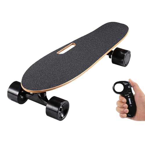 Skateboard électrique Puissant pour Adultes avec Une Autonomie De 8 Km Et Une Vitesse De 22 Km/H, Télécommande pour Les Trajets Quotidiens Et Les Aventures...