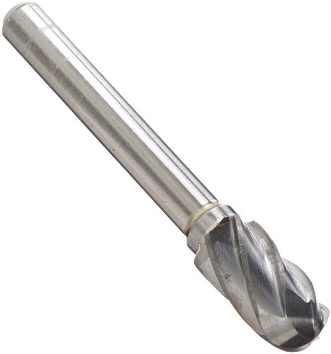 Image of Drill America SC-3NF Carbide Burr /Rotary File Cylindrical Radius End None-Ferrous for Aluminum 3 /8 inch Dia. x 3 /4 inch Cut Length with 1 /4 inch Shank and 2-1 /2 inch Overall Length, DUL Series