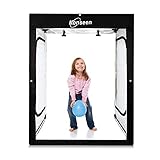 Konseen 撮影ボックス 超大型 120x50x140cm 撮影キット 光度調整可能 6列x96個LEDライト付き 人物 洋服 写真 撮影ブース 3枚PVC背景布黑 白 青 3枚柔光布付き 収納ケース付き