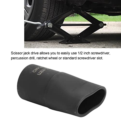 Image of Scissor Jack Adapter 1 /2in Scissor Jack Quick Drive Metal Scissor Jack Quick Drive Scissor Jack Drill Adapter Scissor Lift Jacks Accessory for Jacks(30mm)