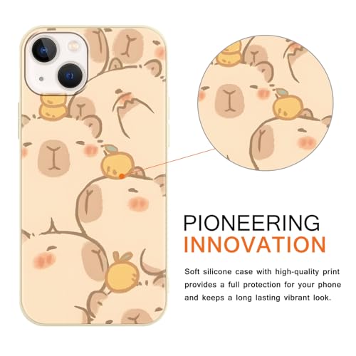 Coque Capybara iPhone 13 mini protection antichoc silicone Kawaii - 3