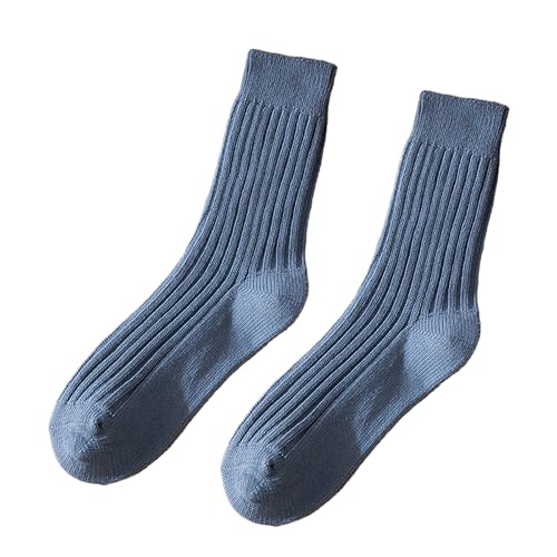 Unisex Socks Ribbed Cotton Crew Socks for Men and Women Breathable Daily Casual Socks Stretch Fit for All Seasons