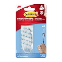 Command Clear Medium Hooks with Clear Strips