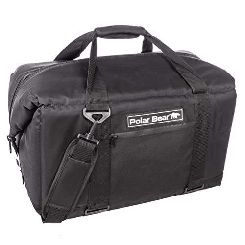 Polar Bear Coolers 48 Pack Original Nylon Soft Cooler Bag Insulated Leak Proof Beach Cooler Bag, Small Coolers for Travel | Heavy Duty Bag Cooler, Portable Cooler Bag | Sweat Proof