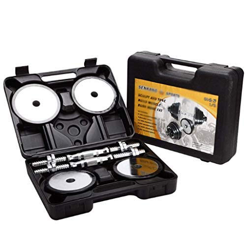 Egcsf Dumbbell Barbell Set With Metal Handles Bodybuilding Exercise Equipment Water Dumbbells Barbell Home Interior Fitness Equipment Home gym dumbbell (Color : Black, Size : 2.5 kg)