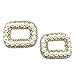 Baoblaze Juego de 2 Broches de Metal y Cristales para Zapatos Desmontable...