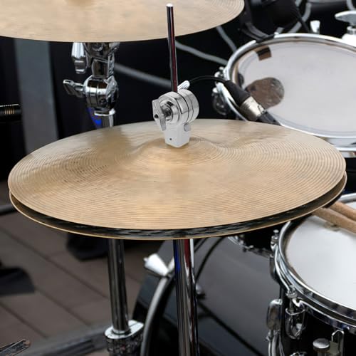 Drum Pole Clamp Mount para Soporte de Platillo, Plata miniatura 5