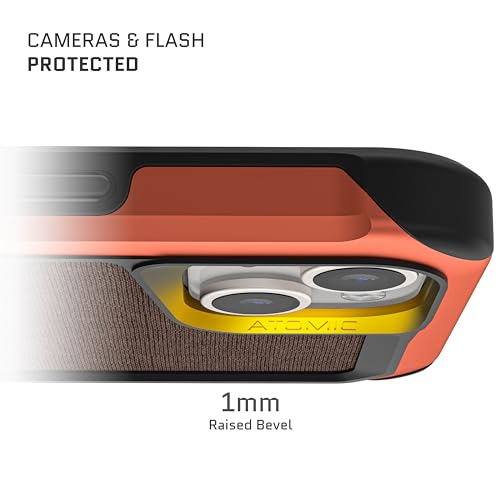 Coque antichoc iPhone 15 Plus Ghostek Atomic compatible MagSafe marron