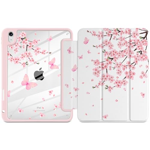 Étui pour iPad A16 11 pouces à motif fleurs de cerisier pour le bureau - 2