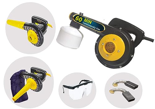 Image of Elmico 700W Professional air Blower Cum Mist sprayer /100% Copper Armature /Lead /continuously use 1hrs and Safety Goggles /Carbon Brush Blowers for Cleaning Dust /Dust Collector /Pc Cleaner /Ac Cleaner