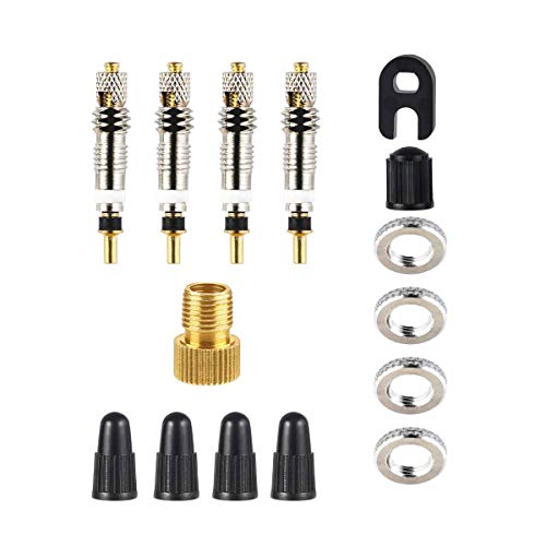 Núcleo de válvula francesa, metal de cobre desmontable Presta válvula núcleo de la válvula de la motocicleta de la motocicleta del camino de la válvula de la bici del