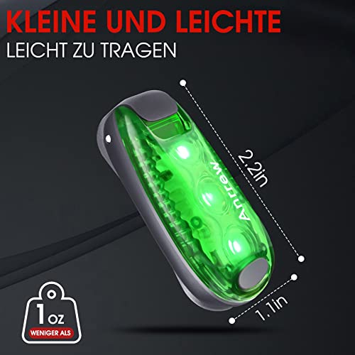 Anrrew Blinklicht Schulranzen Licht LED Sicherheitslicht 2er Set,Clip Reflektor Rucksack licht Lauflicht Kinderwagen Licht.Ideal für Jogger,Schultasche für Kinder, Kinderwagen、leuchtanhänger Hund