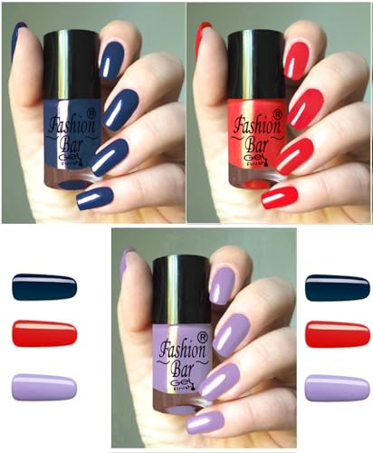Fashion Bar Set of 12 Gel Finish Nail Polishes (COMBO- SET- 6) - Image 5