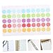 Homoyoyo 6sheets Paper Hole Reinforcement Stickers Strong Adhesive Hole Punch Protectors for Binders Decorative Binder Reinforcement Stickers