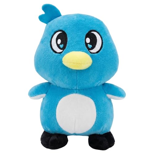 AstraFable Gugu Gagaga Cute Little Penguin Plush Toy Adorable Cartoon Penguin Stuffed Animal Doll Ultra-Soft Fluffy Plushie for Kids for Girls Boys (Blue bird)