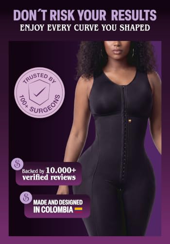 Image of Snatched Body - Women's Stage 1 Faja Colombianas with Bra Shapewear BBL Post Surgery Compression Garment Butt Lifting