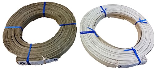 1 Pound Coil Of Flat Reed For Basket & Seat Weaving, Natural Or Smoked Color, Any Width, 1/4" 3/8" 1/2" 5/8" 3/4" (1/4'' Wide, Smoked) #TOP1